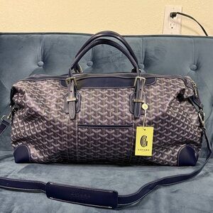 Goyard Navy  Duffel Bag